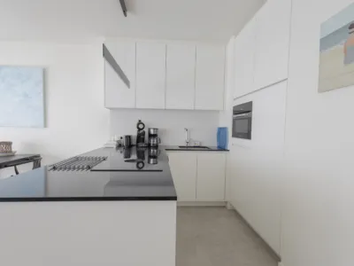 Branding A33 vakantiewoning met zeezicht in Cadzand Zeeland keuken3
