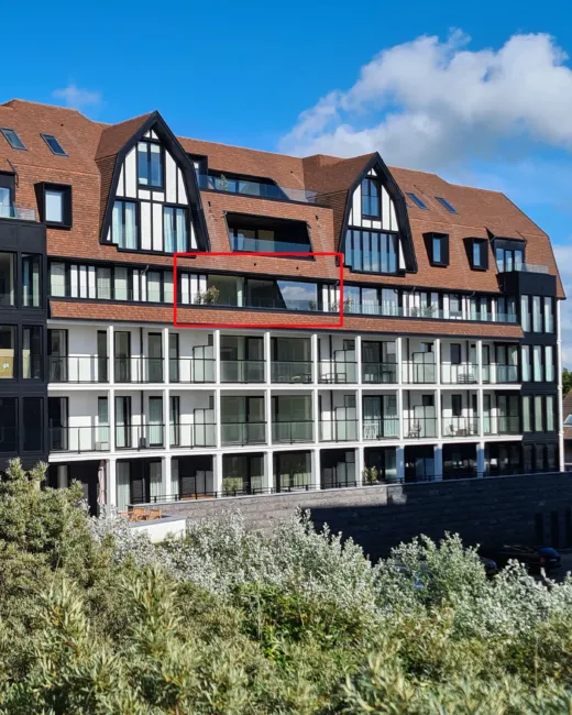 Branding B41 vakantieappartement in Cadzand met zeezicht buitenkant