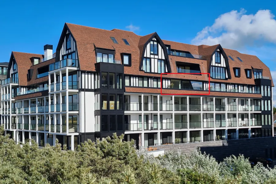 Branding B41 vakantieappartement in Cadzand met zeezicht buitenkant