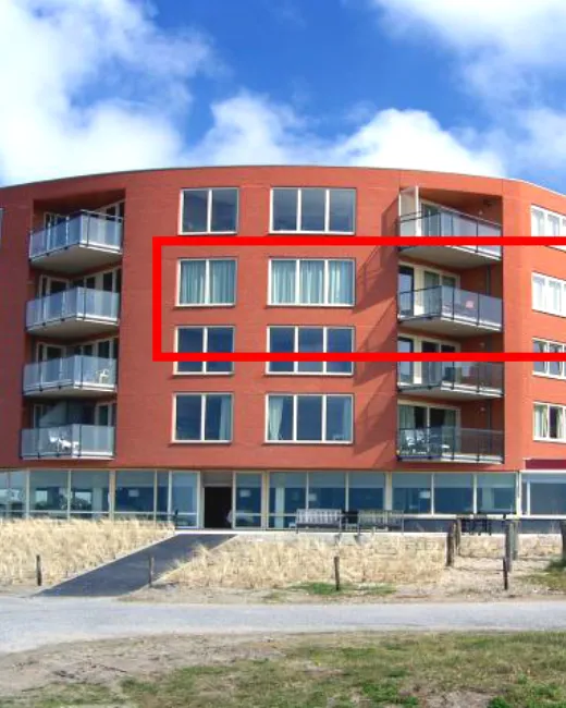 De wielingen vakantieappartement in Cadzand met zeezicht buitenzijde