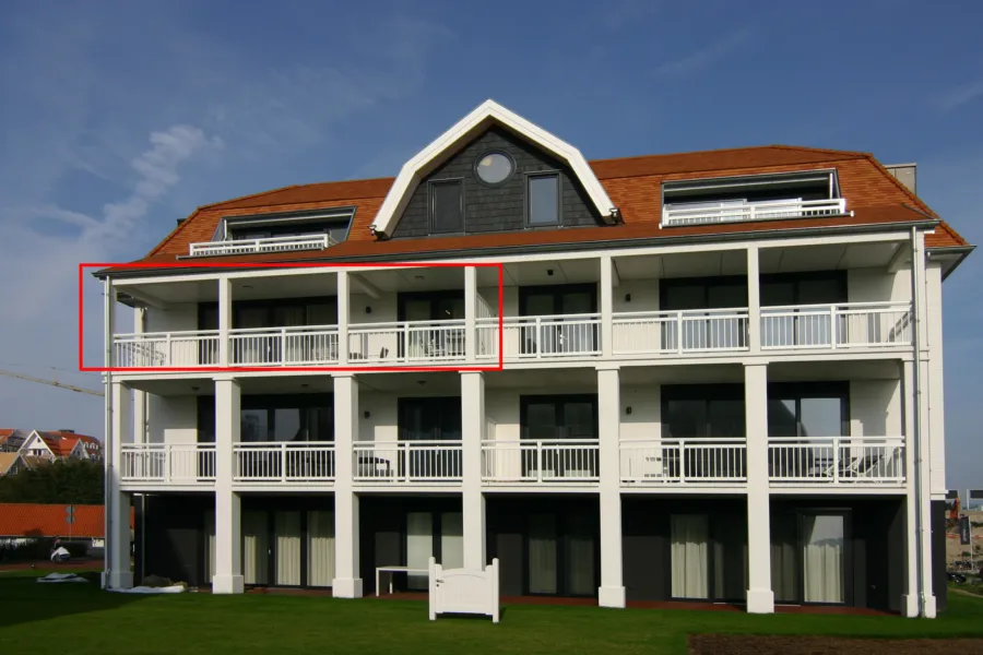 Duinhof IX E204 vakantie appartement Cadzand-Bad Zeeland ligging