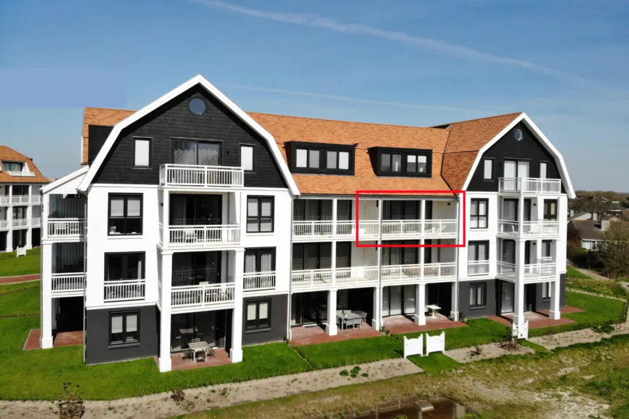 Duinhof VIII D201 vakantie appartement Cadzand-Bad Zeeland front