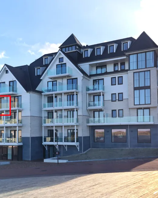 Residentie de Schelde 301 appartement met zeezicht in Cadzand Zeeland voorzijde