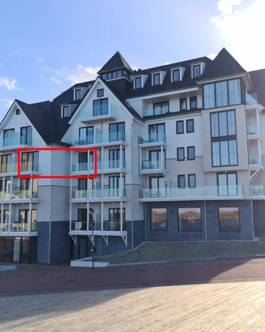 Residentie de Schelde 302 appartement met zeezicht in Cadzand Zeeland voorzijde