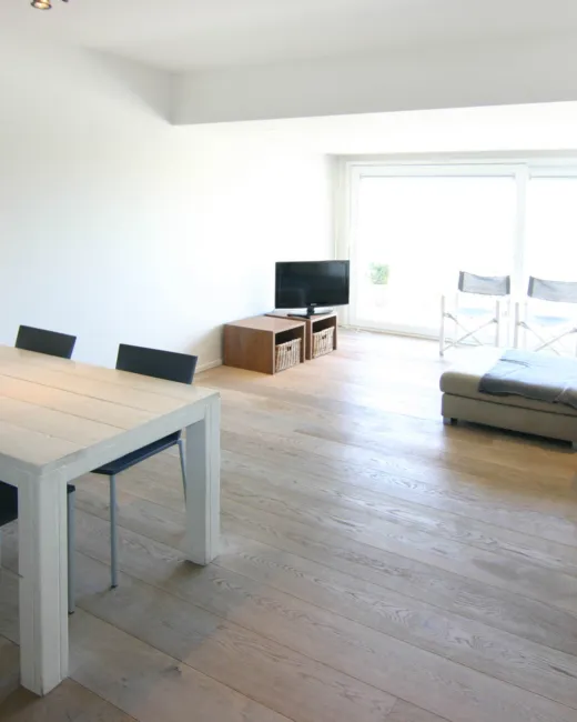 Sluuswachter 66 4 vakantieappartement in Cadzand met zeezicht eethoek