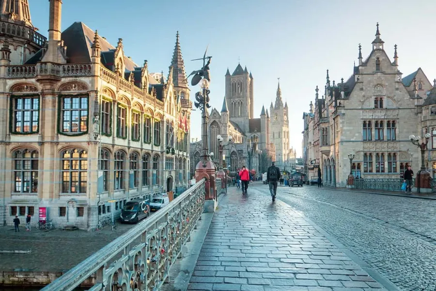 Foto stad Gent belgië
